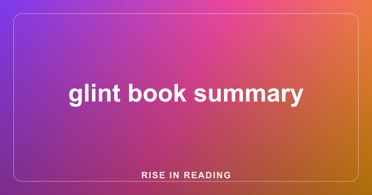 glint book summary