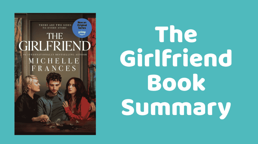 Book cover graphic for the girlfriend book summary showing