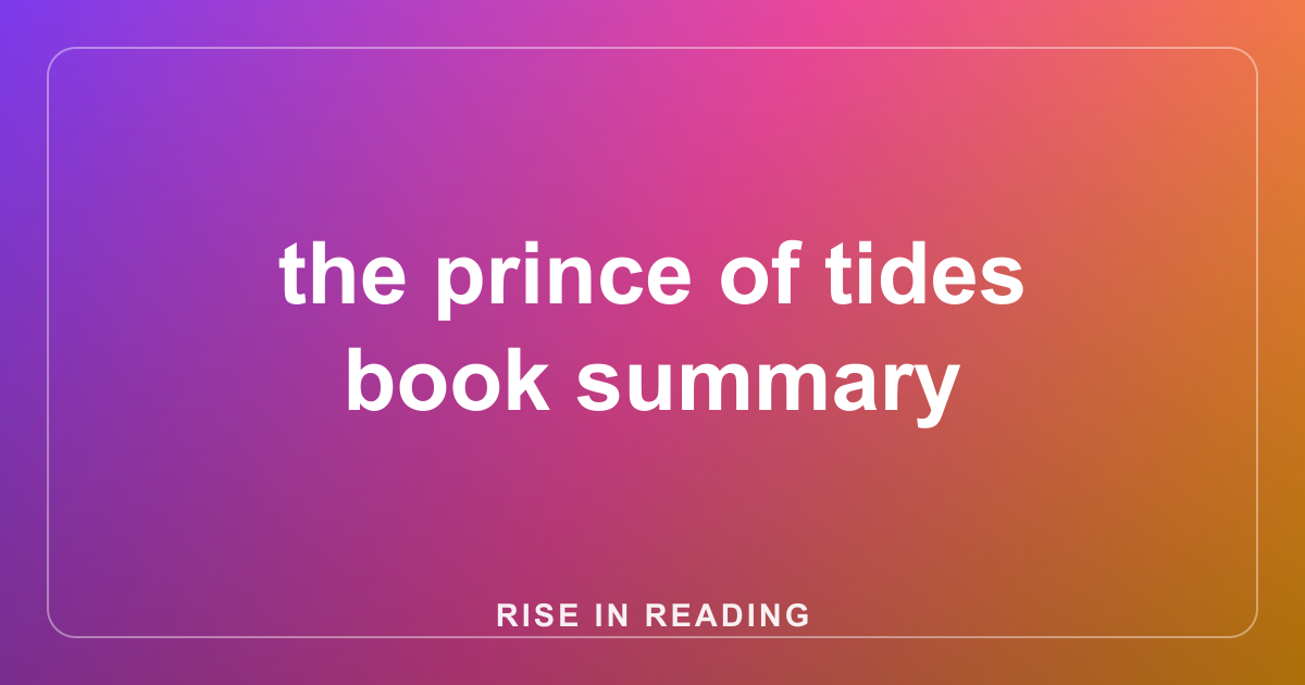 the prince of tides book summary