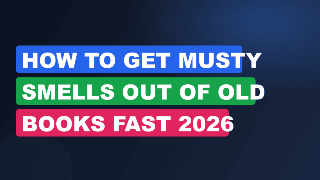 How to Get Musty Smells Out of Old Books Fast 2026