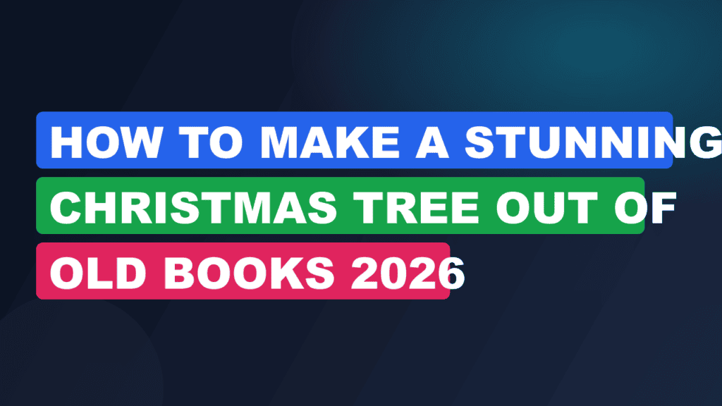 How to Make a Stunning Christmas Tree Out of Old Books 2026