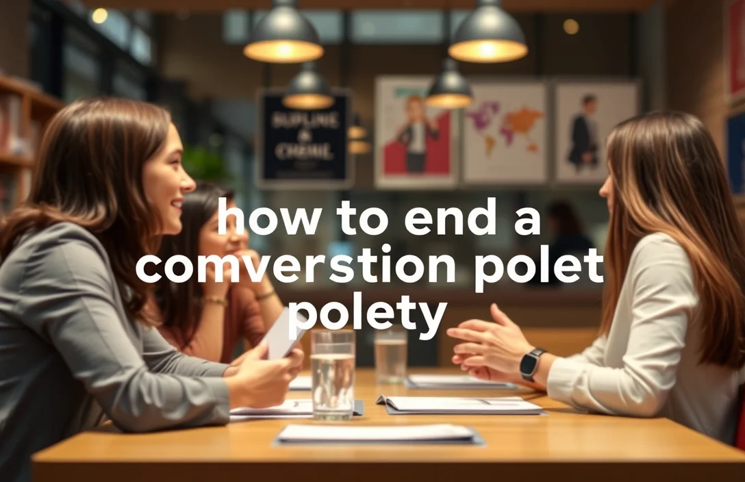 Polite ways to end conversations