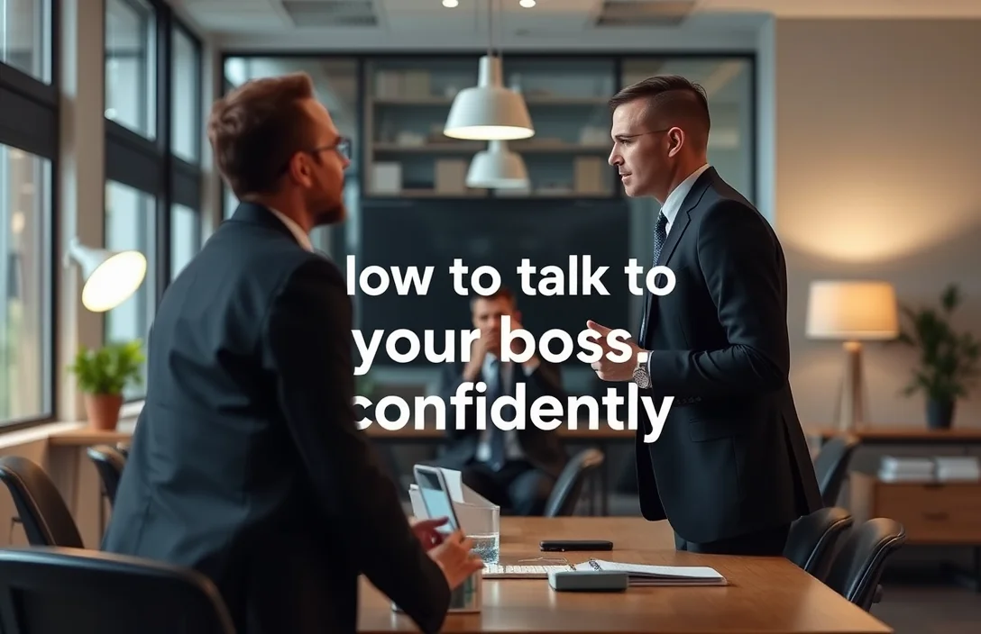 Speak confidently to your boss