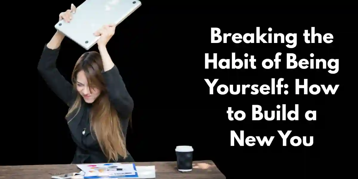 Person meditating peacefully to break the habit of being yourself and create a new mind