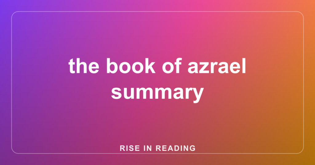 the book of azrael summary