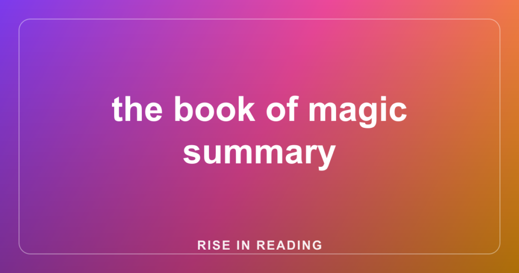 the book of magic summary