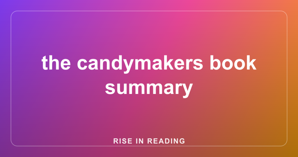 the candymakers book summary