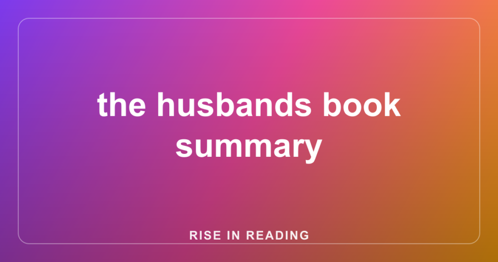 the husbands book summary
