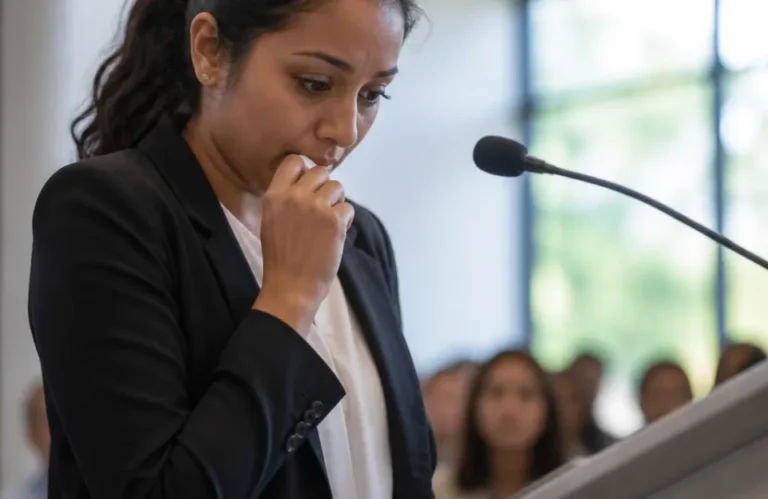 Why your body panics before you speak